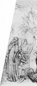Melisande, Detail aus einem Entwurf für die Decke des Théâtre des Champs-Élysées, Paris, 1912 von Maurice Denis